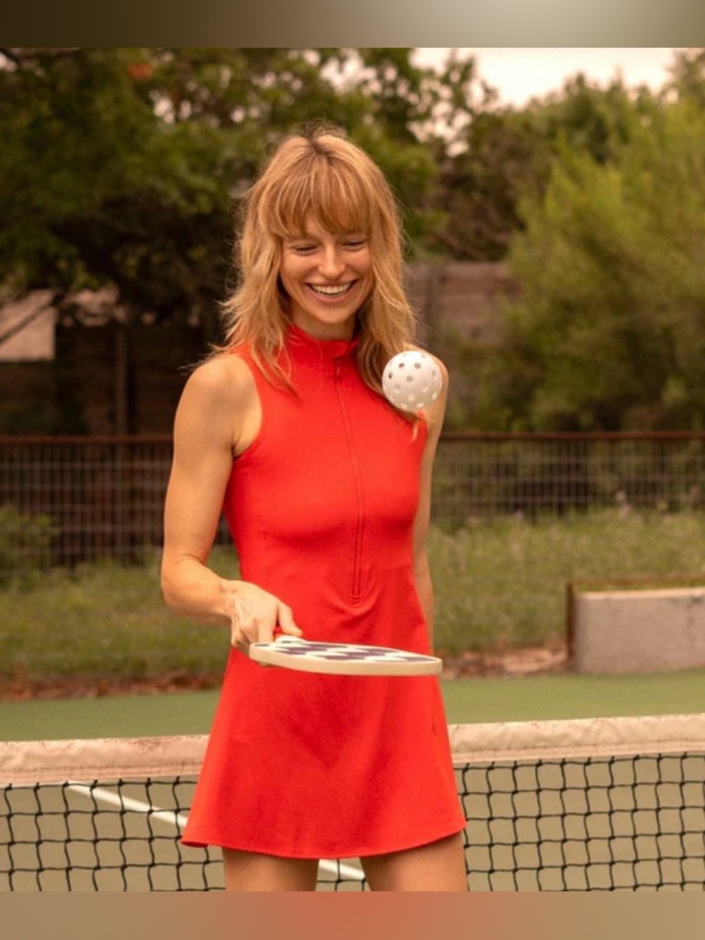Recess Merrit Athletic Dress Poppy Red Size Large like new - Picture 2 of 9